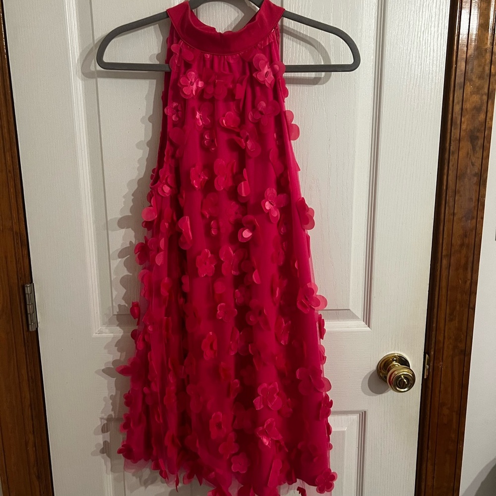Pink flower dress